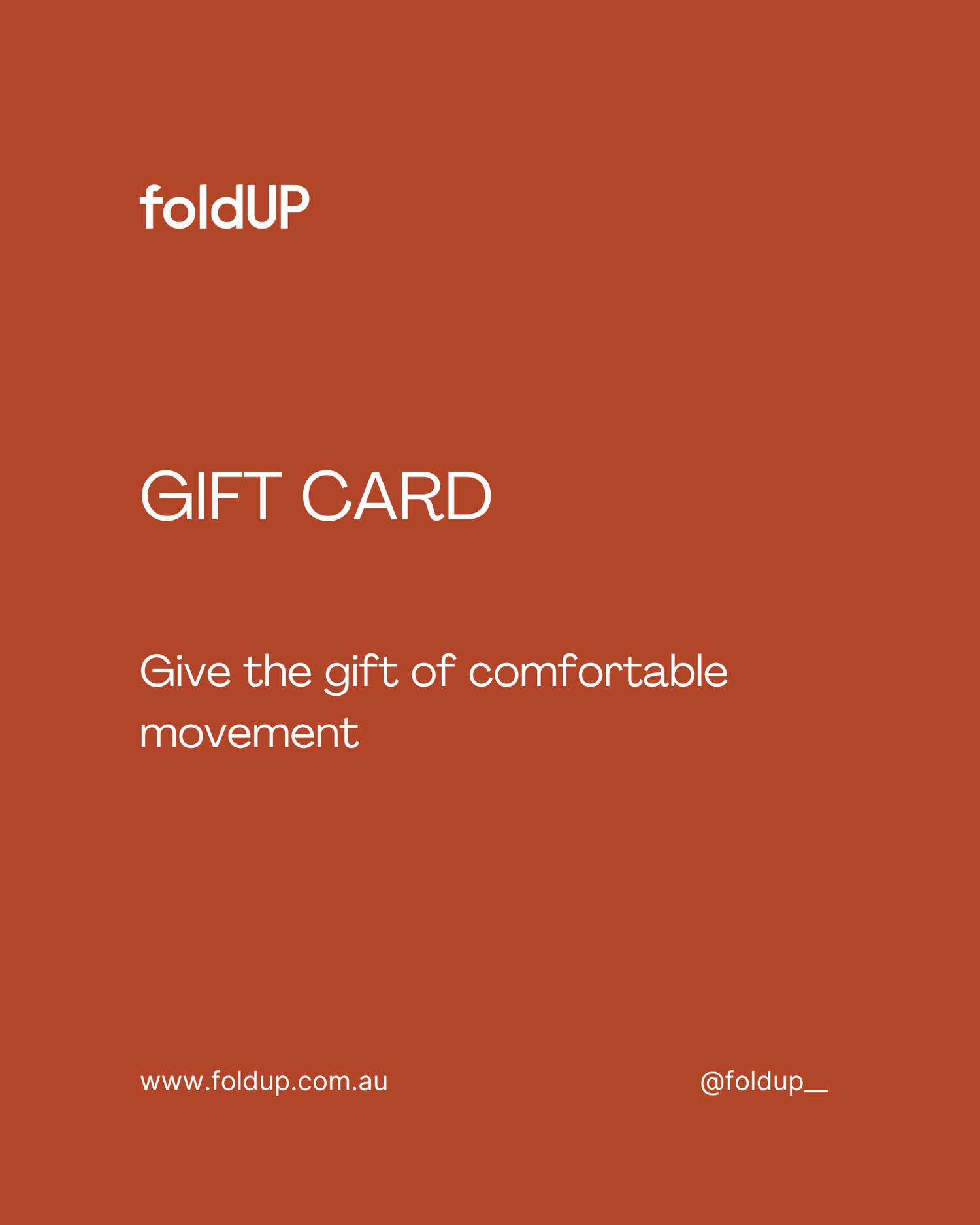 foldUP Gift Card