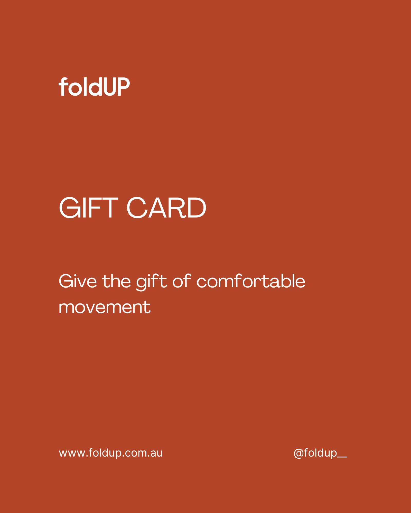foldUP Gift Card